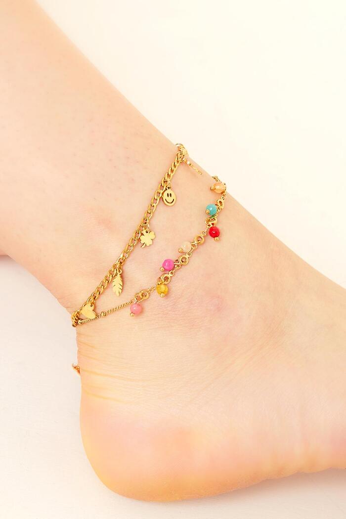 Anklet fun charms Gold Stainless Steel Picture3
